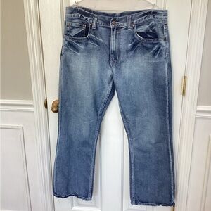 Flypaper Jeans Men’s Size 36X30 Thick Stitch Distressed  Bootcut